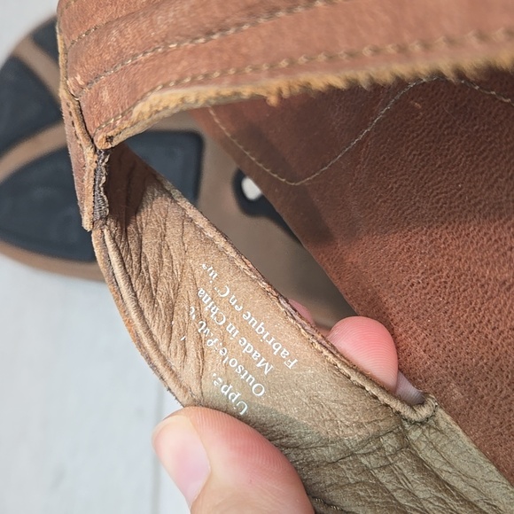 Olukai Men's Moko Brown Thong Leather Sandals Slide Shoes Sz 11 - Picture 11 of 11